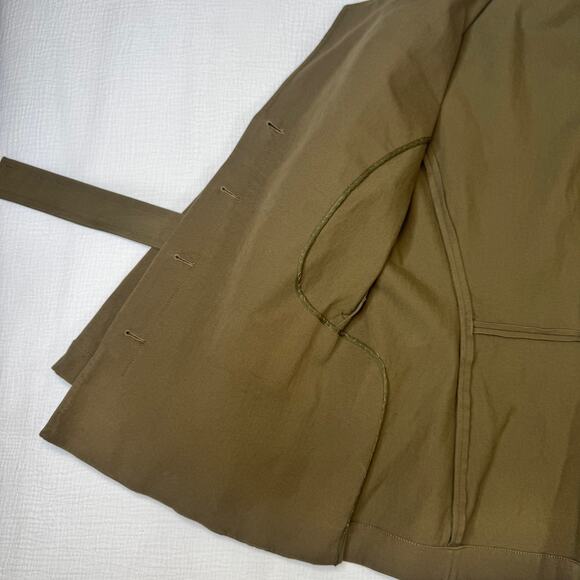 M.M. LaFleur Emalis Eco Jacket Oregano Green Utility Blazer Women's 12 Ethical - Picture 7 of 16